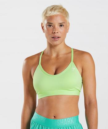 Sujetadores Deportivos Gymshark V Neck Mujer Verde | CO 2104MQZ